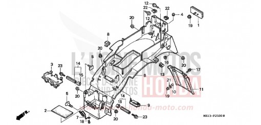 PARAFANGO POSTERIORE CB1000FS di 1995